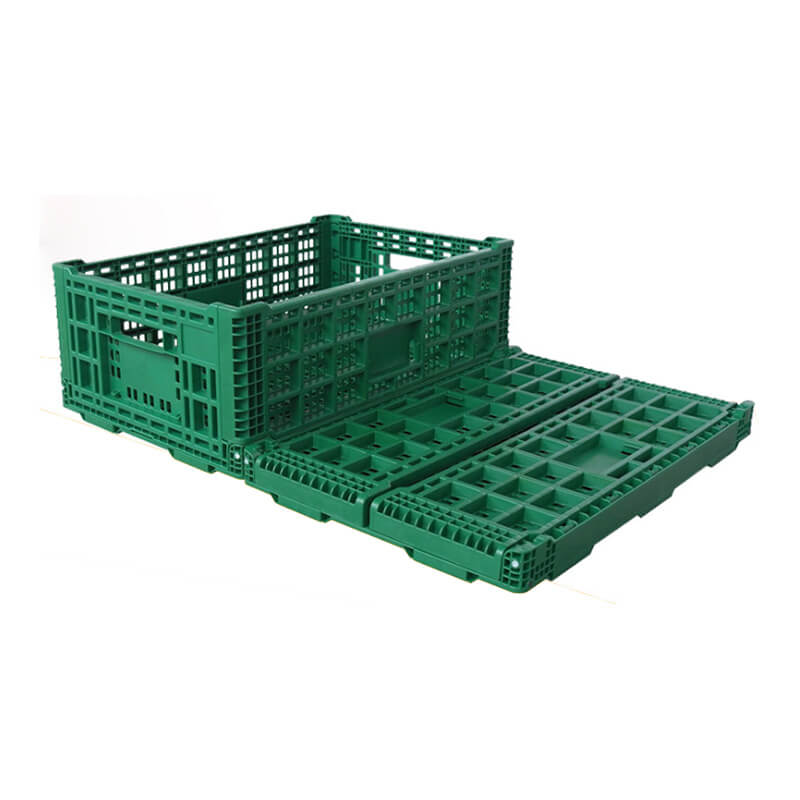 Rectangular plastic collapsible baskets for turnover