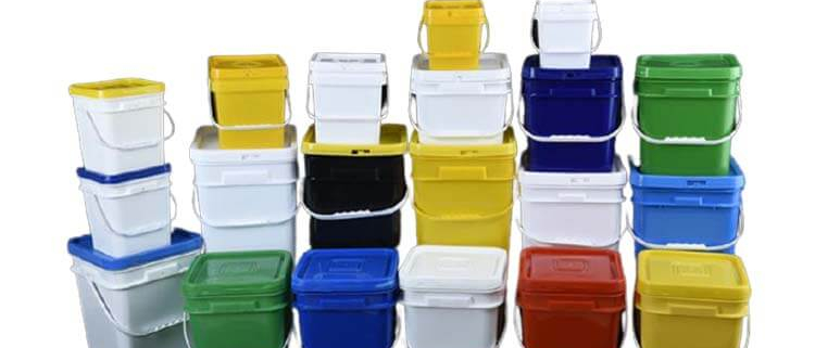 Square Plastic Buckets Pails