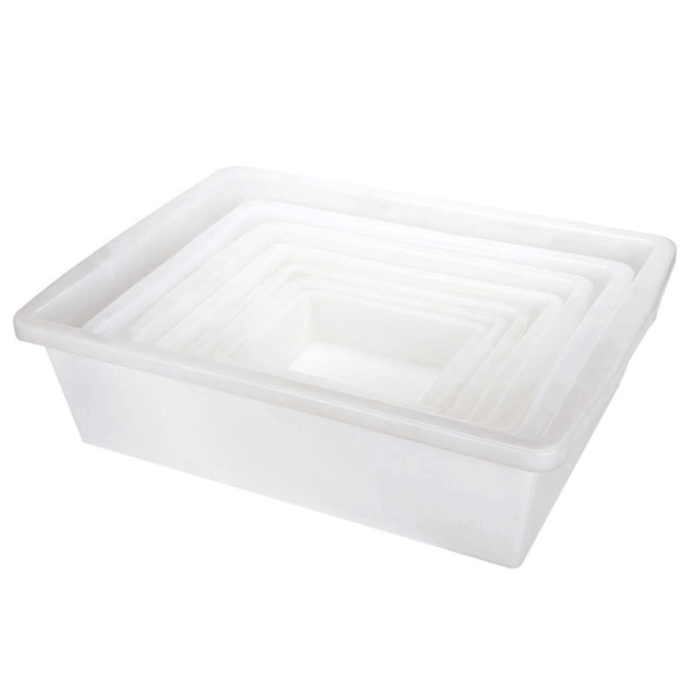 plastic storage trays