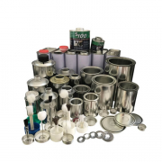 PVC/UPVC/CPVC glue tin can, screw top round cans, cylinder metal tin cans