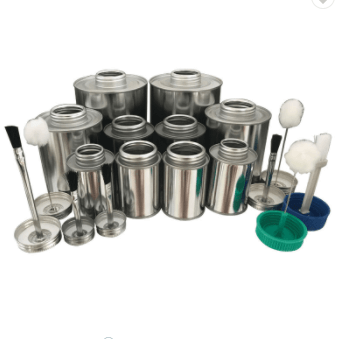 Round Empty Screw Top PVC Glue Tin Can Brush in Can Tin Containers - China  Glue Metal Can, PVC Tin Can