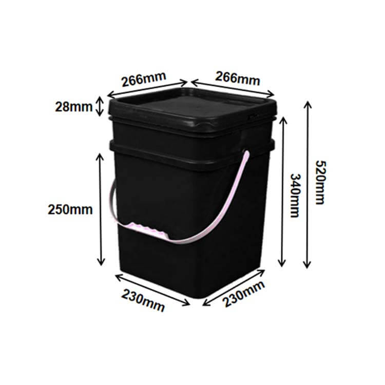 square buckets (18L)