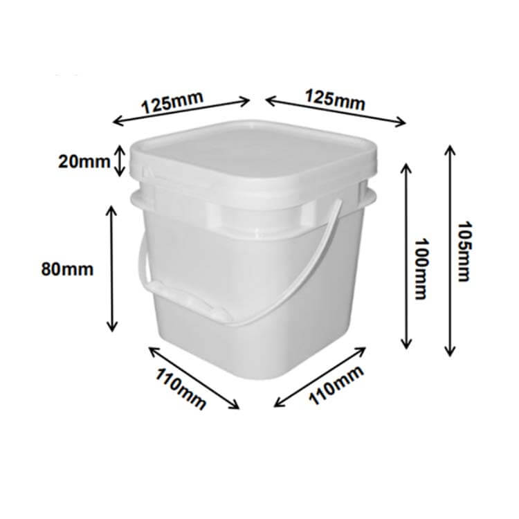 Square & Specialty Plastic Buckets Pails