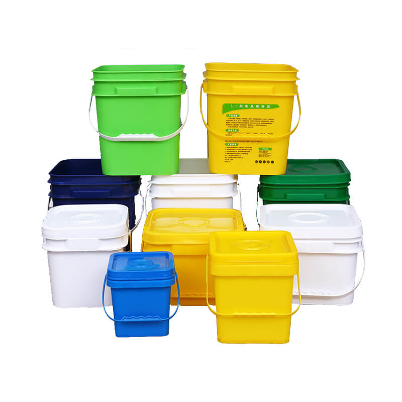 Plastic Bucket with Metal Handle and Lid - Food Grade - 1L, 2L, 5L, 10L,  20L