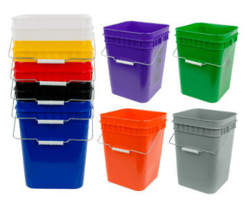 20-litre Square Plastic Buckets