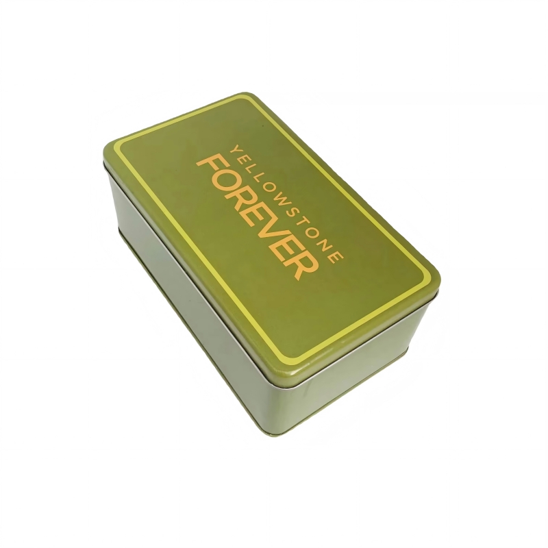 Metal Large Rectangular Candy Cookie Cake Tin Box Tinplate Cans