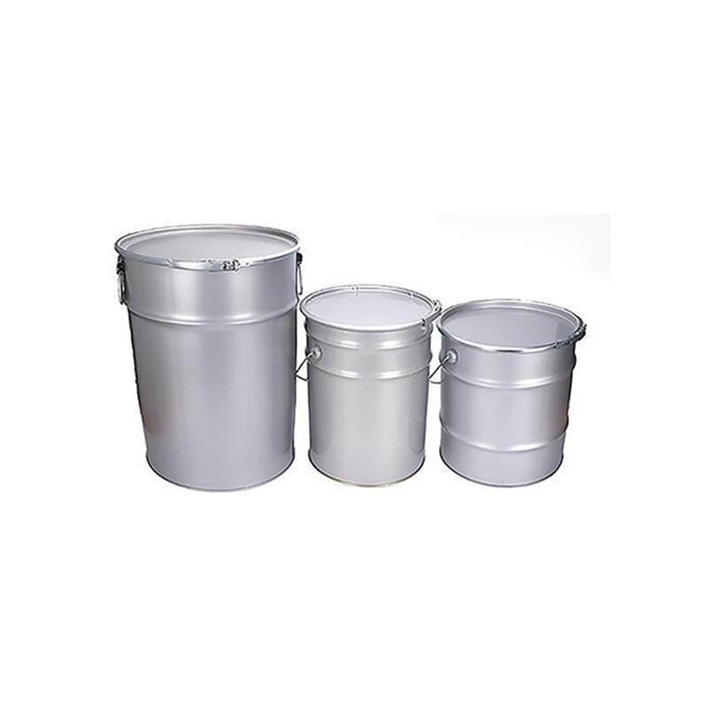 Powder bucket tin pail with clamp lock ring