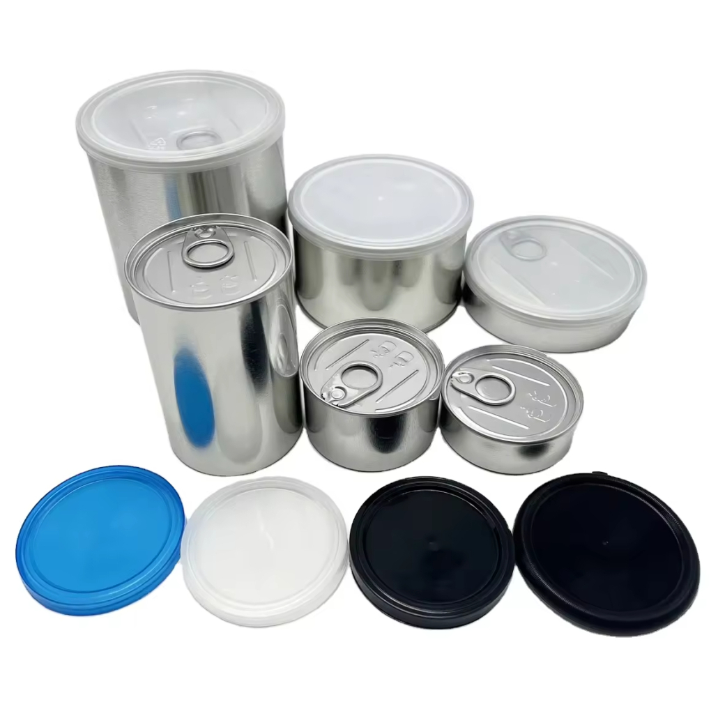 100ml 200ml 3.5g7g Smell Proof Container Empty Tin Cans Self Seal Tin Can Pressitin can( (1)