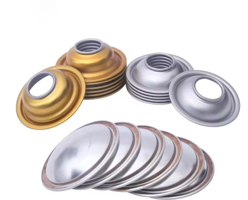 Custom 52mm Top Aerosol Dome Spray Can Cap Lid Tinplate