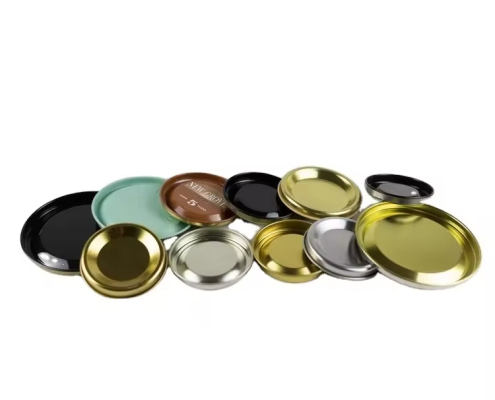 Top Metal Lid Cap Plug Tinplate Can Cover for Paper Tube